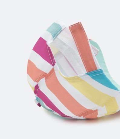 Gorra Visera Curva Infantil Estampado en Rayas de Colores 3