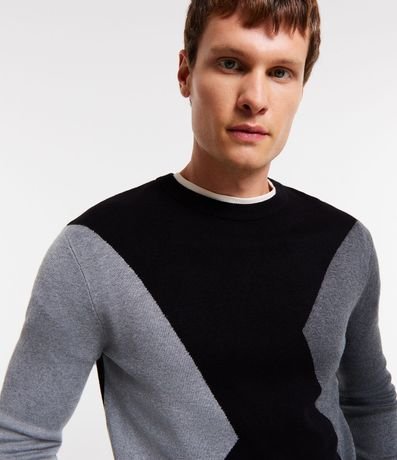 Suéter en Punto con Recortes Triangulares 6