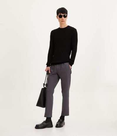 Suéter Slim en Punto con Textura Acanalada 2