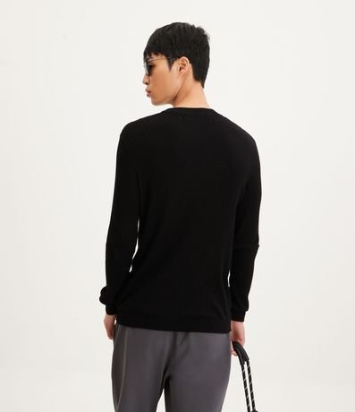 Suéter Slim en Punto con Textura Acanalada 3