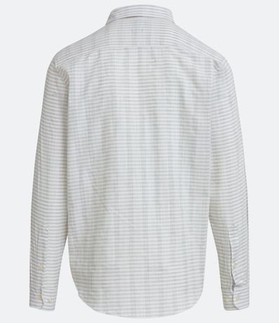 Camisa Comfort en Algodón Texturizado con Rayas 7