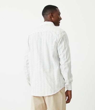 Camisa Comfort en Algodón Texturizado con Rayas 3