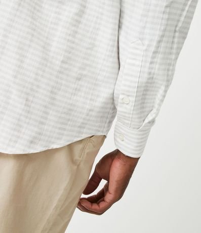 Camisa Comfort en Algodón Texturizado con Rayas 5