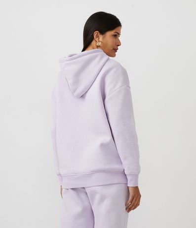 Buzo Alargado Cerrado Básico en Algodón con Capucha y Bolsillo Canguro Comfy 3