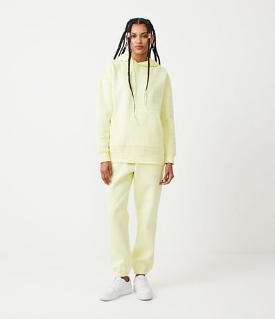 Buzo Alargado Cerrado Básico en Algodón con Capucha y Bolsillo Canguro Comfy 2