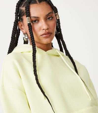 Buzo Alargado Cerrado Básico en Algodón con Capucha y Bolsillo Canguro Comfy 4