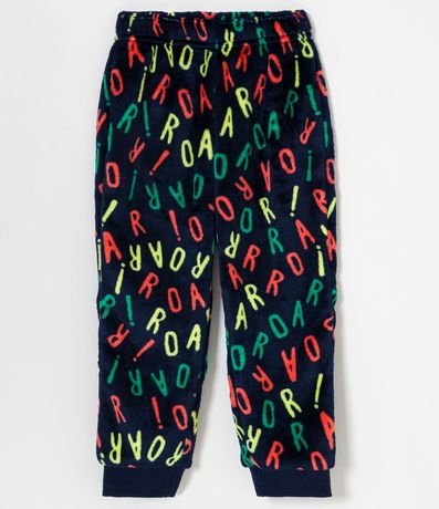 Pijama Infantil en Fleece con Estampado Interactivo de Dinosaurio - Talle 1 a 4 años 5