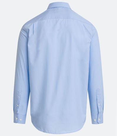 Camisa Regular en Microfibra con Cuello Inglés y Manga Larga 8