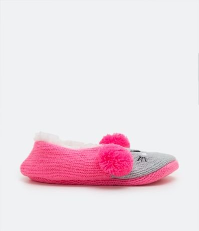 Pantufla Home Socks Infantil con Pompones - Talle P al G 2
