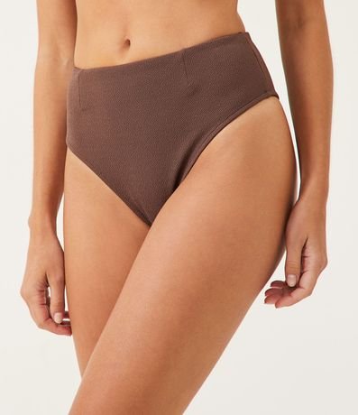 Bikini Bombacha Hot Pants Pernera Alta Texturizada con Recortes 1