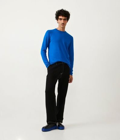 Suéter Slim en Viscosa con Manga Larga 2