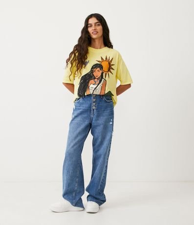 Pantalón Años 90 Jeans con Abotonado Frontal 1