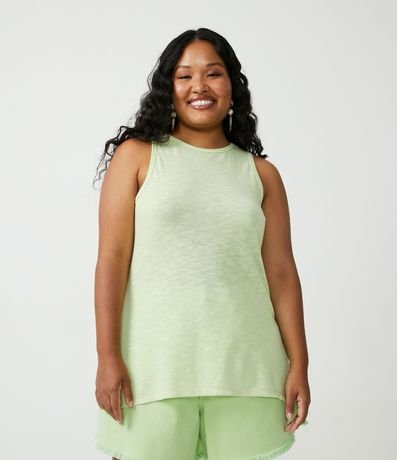 Blusa Musculosa Básica en Algodón Curves & Plus Size 1