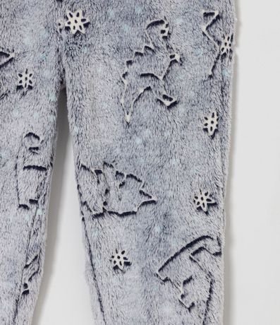 Pijama Largo Infantil en Fleece con Estampado Constelación Brilla en la Oscuridad - Talle 2 a 10 años 4