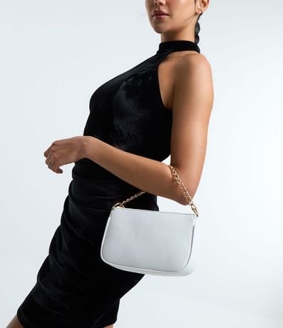 Cartera Transversal Baguette con Correa de Cadena 10