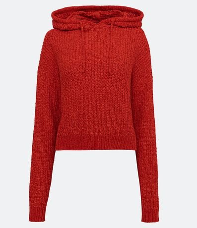 Buzo en Chenille Texturizado con Capucha y Ribana en el Puño 5