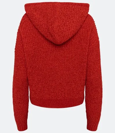 Buzo en Chenille Texturizado con Capucha y Ribana en el Puño 6