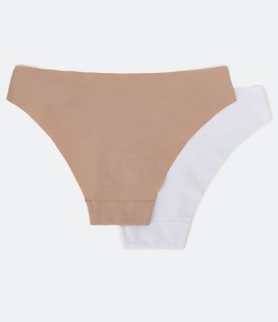 Kit 02 Bombachas Bikini Microfibra Acortada a Hilo 2