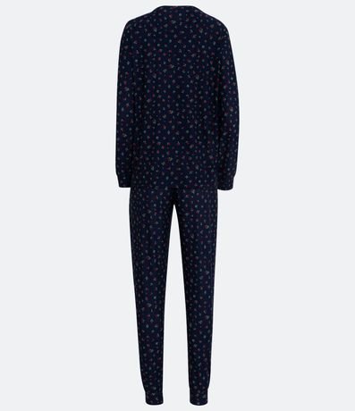 Pijama Largo con Tacto Suave y Estampado de Mini Flores 2