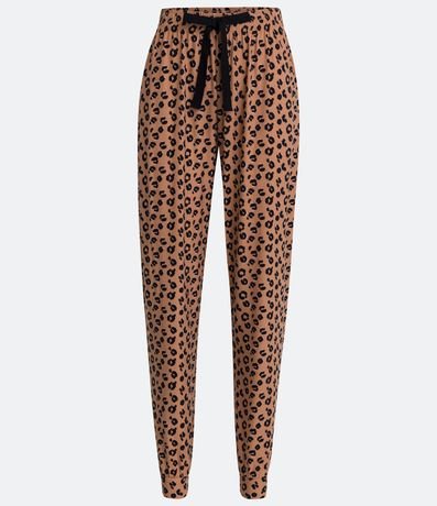 Pantalón de Pijama con Estampado Animal Print Jaguar 5