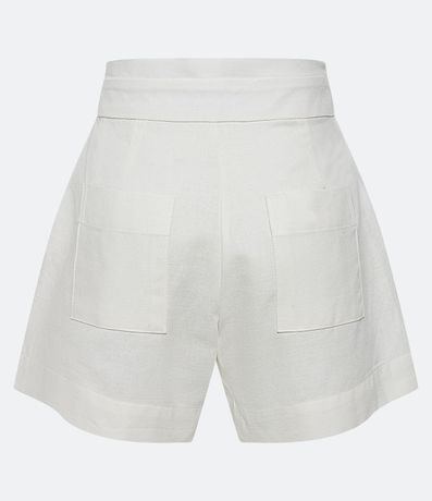 Short Cintura Alta en Algodón con Botón 6