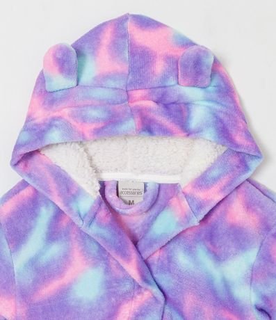 Bata de baño Infantil en Fleece Tie Dye y con Capucha- Talle P al GG 3