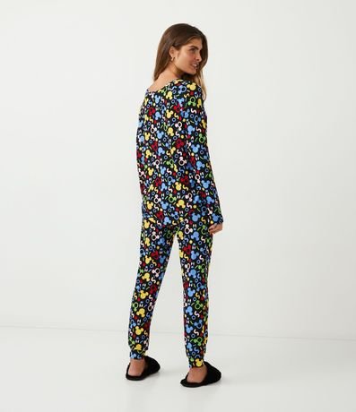 Pijama Largo con Estampado Mickey Mouse 2