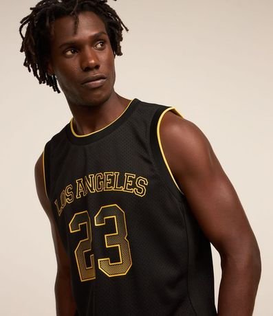 Musculosa Deportiva Baloncesto con Dry Fit y Estampa Los Angeles 23 5