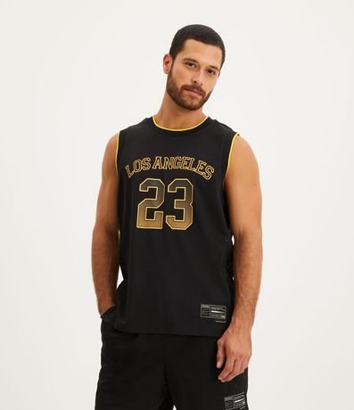 Musculosa Deportiva Baloncesto con Dry Fit y Estampa Los Angeles 23