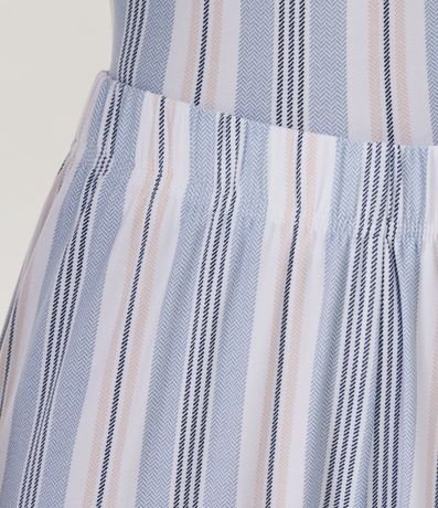 Pijama Largo con Puño en Ribana y Estampado Rayado 4
