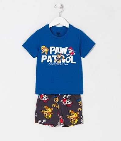 Pijama Corto Infantil Estampado Patrulla de Perros - Talle 2 a 4 años 1