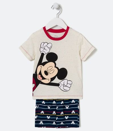 Pijama Corto Infantil Estampado Mickey - Talle 1 a 4 años 1