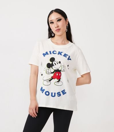 Blusa Alargada en Media Malla con Estampado Mickey Mouse 1