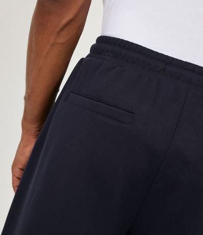 Pantalón Slim en Malla Piquet Texturizada y Cintura Elástica 4