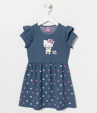 Vestido Infantil con Estampado Hello Kitty - Talle 1 A 6 años 1