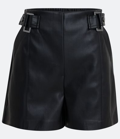 Short Recto con Elástico en la Espalda y Detalle en Hebilla 5