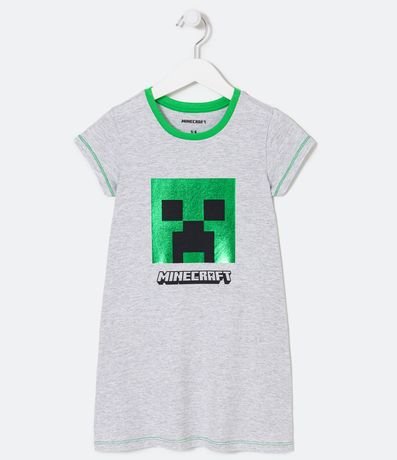 Camisón Infantil Estampado Minecraft - Talle 5 a 14 años 1