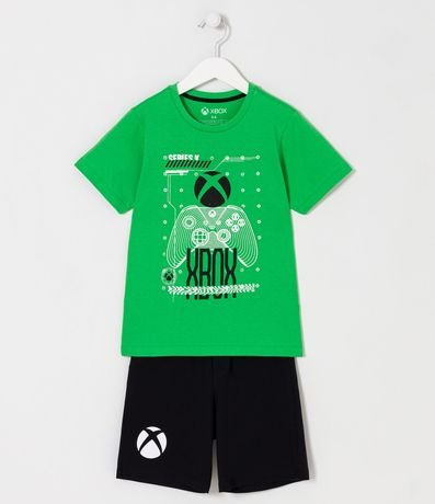 Pijama Corto Infantil Estampado Xbox - Talle 5 a 14 años 1