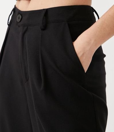 Pantalón Wide Leg Satrería en Poliviscosa con Pliegues 4