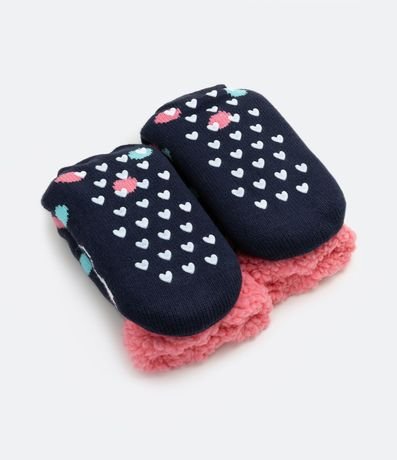 Media Larga Infantil en Punto con Lunares y Estampado de Panda - Talle P al G 2