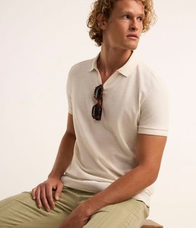 Polo Comfort en Algodón Texturizado con Manga Corta 6