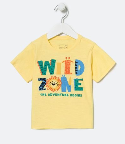 Remera Infantil con Lettering Wild Zone - Talle 1 a 5 años 1