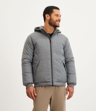 Campera Deportiva con Capucha y Bolsillos con Cremallera