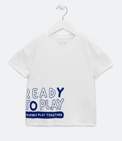 Remera Infantil con Lettering Frontal Ready To Play - Talle 1 a 5 años 1