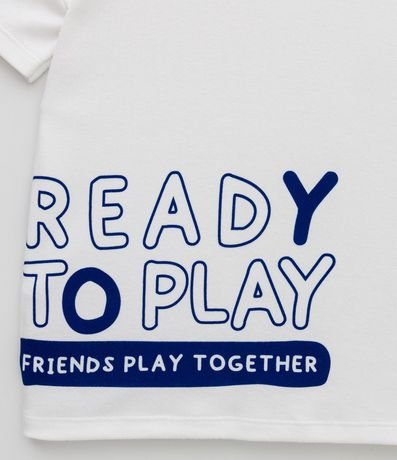 Remera Infantil con Lettering Frontal Ready To Play - Talle 1 a 5 años 3