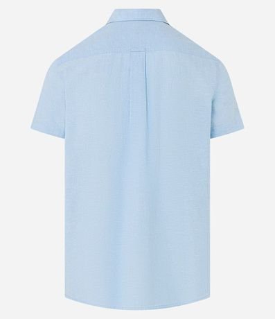 Camisa Manga Corta en Lino con Bolsillo 6