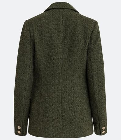 Blazer en Tweed con Botón Unico 6