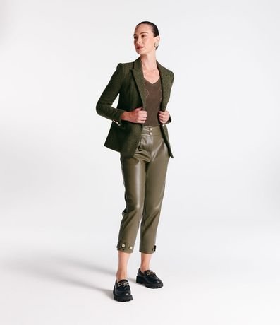 Blazer en Tweed con Botón Unico 2