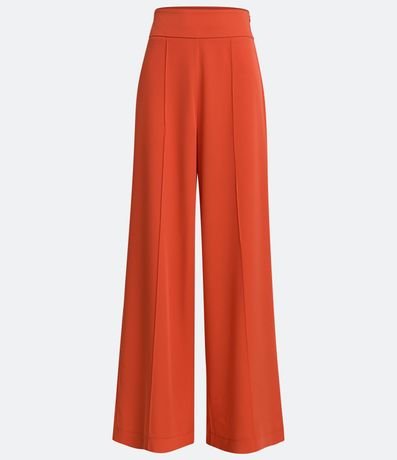 Pantalón Pantalona en Crepé con Friso Delantero 5