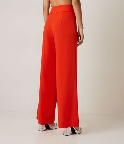 Pantalón Pantalona en Crepé con Friso Delantero 3